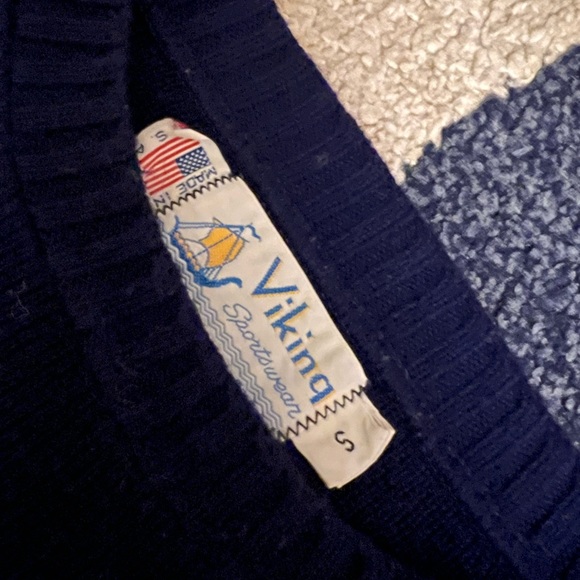 AMAZING RARE McDonald's Golden Arches Navy Blue 80s Vintage Sweater Small - Picture 4 of 9